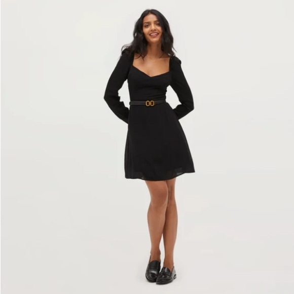 HILL HOUSE THE FELICITY DRESS BLACK SIZE XXSMALL